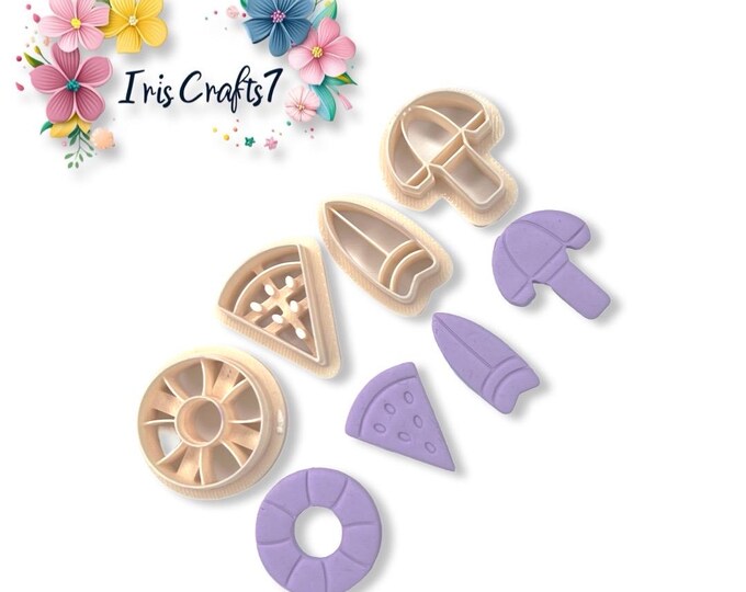 Beach Polymer Clay Cutters for Jewelry Making - Handmade Earring Tools, Beach Pack Shapes, Craft Supplies for Polymer Clay Crafts