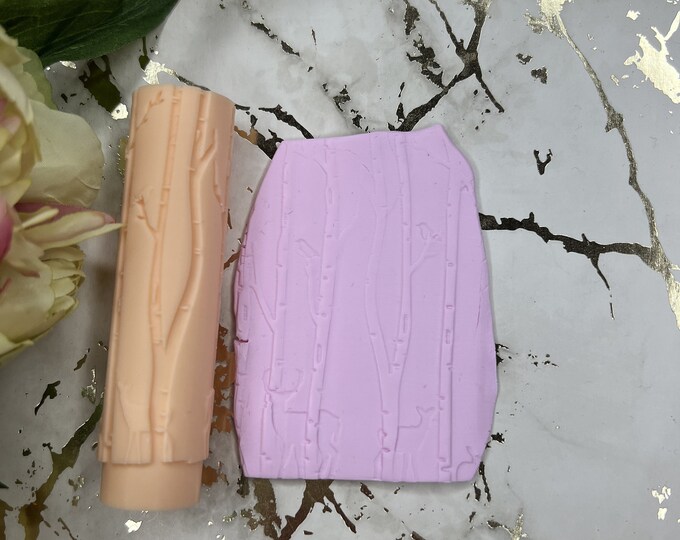 Polymer clay Texture roller 25 - forest