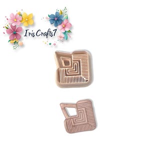 Geometric Diamond Polymer Clay Cutters – Earring Making Tools – Modern Shape Clay Cutter for DIY Jewellery Crafting