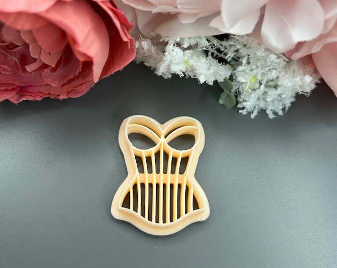Corset 1 Clay Cutters_ Clay tools_ Polymer clay cutters_ Earring making_ Silver clay