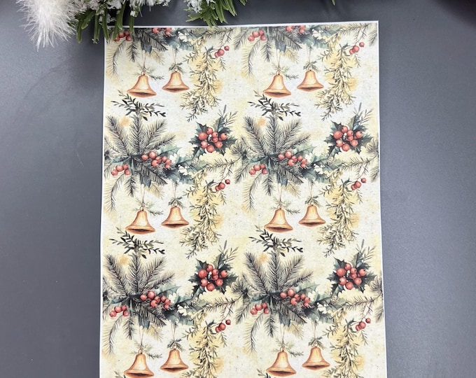 Christmas 11 Transfer Paper for Polymer Clay - Festive Holiday Designs
