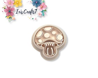 Mushroom 12 Polymer Clay Cutter - Earring Making