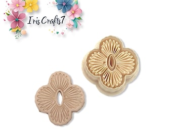Floral Fan Polymer Clay Cutter – Unique Earring Making Tool – DIY Jewelry Supplies – Art Deco Leaf Fan Shape – Iriscrafts7 Clay Tool