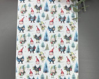 Gnome 3 Transfer Paper for Polymer Clay _ Christmas Craft Supplies