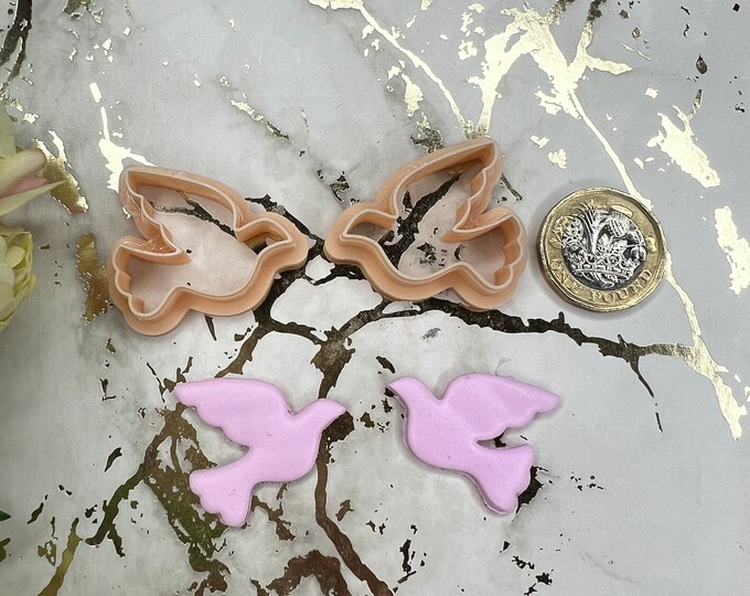 Dove polymer clay cutters / earrings cutters