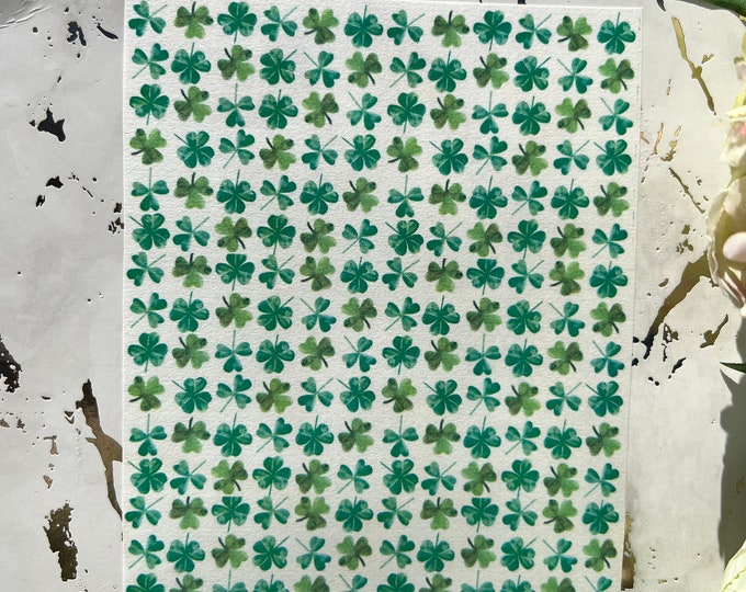 St Patrick 1 image transfer paper for polymer clay