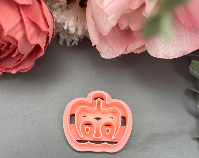 Pumpkin Outline 2 Polymer Clay Cutter_ Fall Earrings_ Autumn Jewellery_ Ceramic Tools