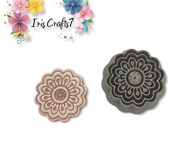 Flower No.68 Polymer Clay Cutter Floral Earrings Jewelry Tool