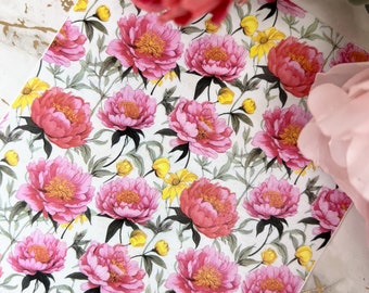 Flower 15 Image Transfer Paper for Polymer Clay Earring