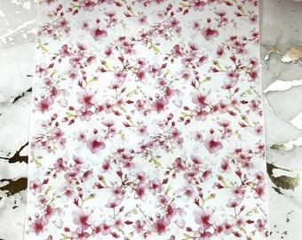 Cherry Blossom Image Transfer Paper: Polymer Clay Earring Making