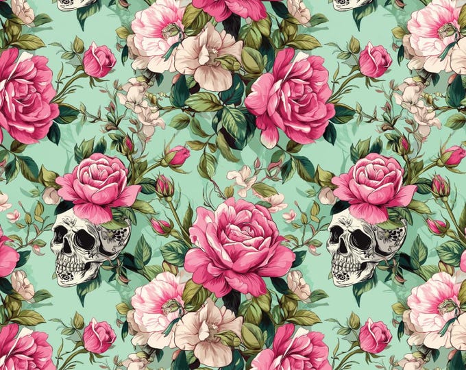 Skulls and Roases image transfer paper _ Earring making_ Magic transfer paper_ Water soluble paper