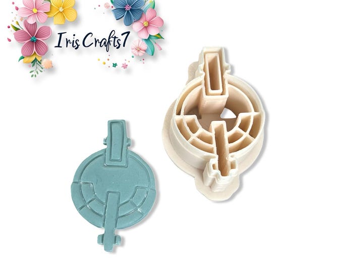 Geometric Circle and Rectangles Polymer Clay Cutter  Modern Earring Shape Tool