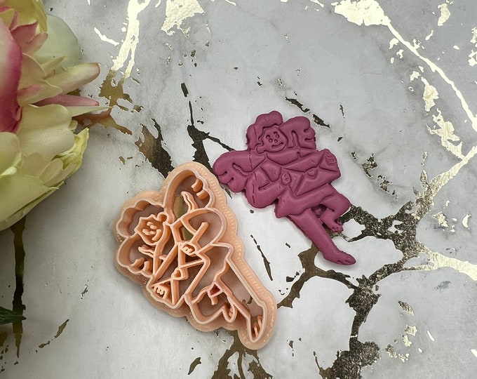 Angel of love polymer clay cutter