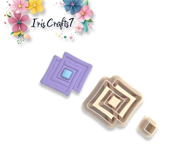 Strata Earring 4 Polymer Clay Cutter for Handmade Jewellery
