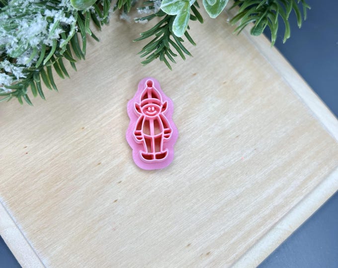 Elf 2 Polymer Clay Cutter - Christmas Jewellery - Handmade earrings - Ceramic Tools