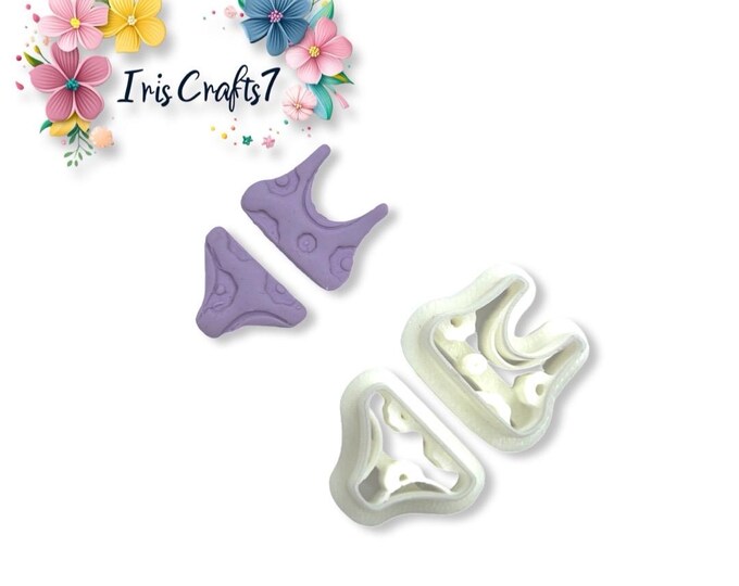 Polymer Clay Cutters Set Ceramic Tools for Earrings Making & Crafts – Swimsuit 2 Shape Molds for Clay, Jewelry, DIY
