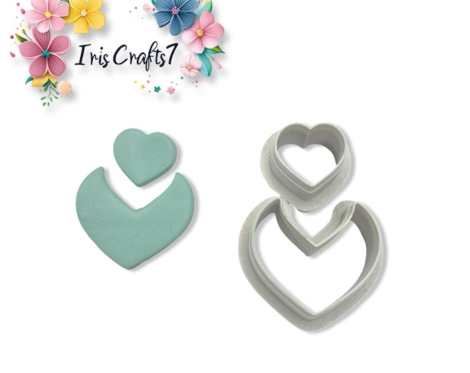 Valentine Combo No 1 Polymer Clay Cutters for Earrings Jewelry Tool