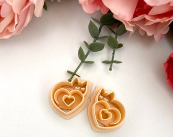 Clay cutters Kitty valentine 2| Polymer clay cutters| Jewellery tools| Ceramic cutters| Earrings cutters| Clay tools