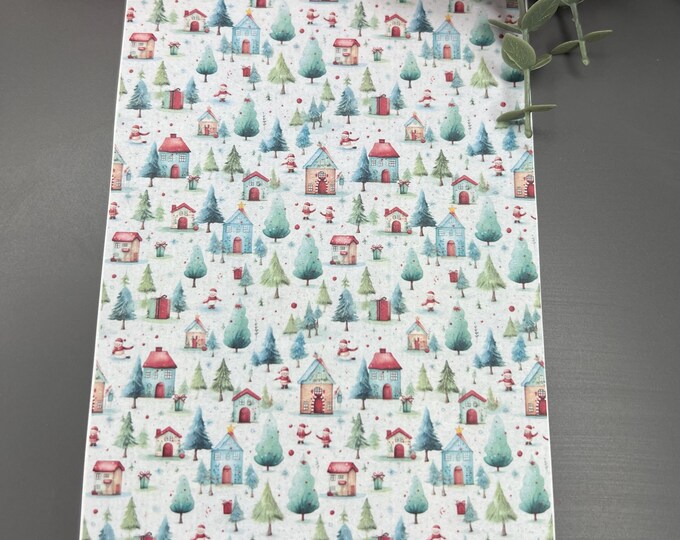 Christmas 2 Transfer Paper for Polymer Clay_ Festive Craft Supplies