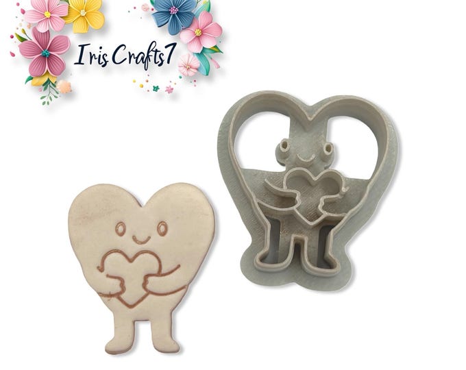 Heart with Legs Polymer Clay Cutter Valentine Earrings Tool
