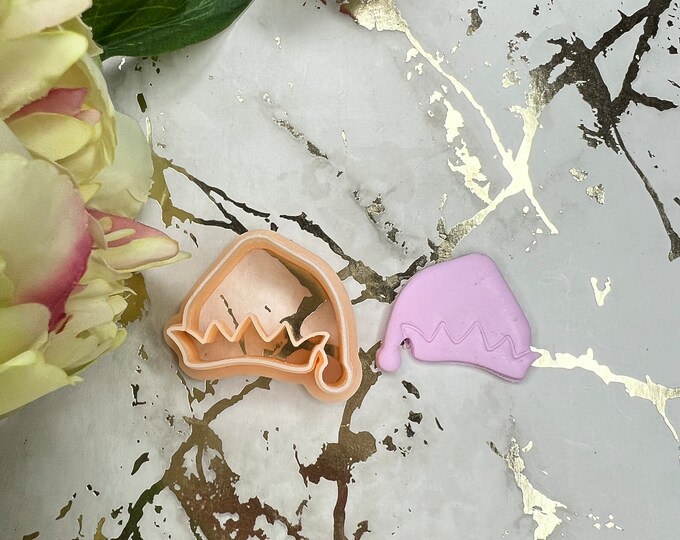 Elf Hat polymer clay cutters / Christmas cutters