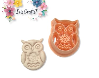 Nordic Owl Polymer Clay Cutter for Christmas Earring Making, Jewellery and Craft Tools