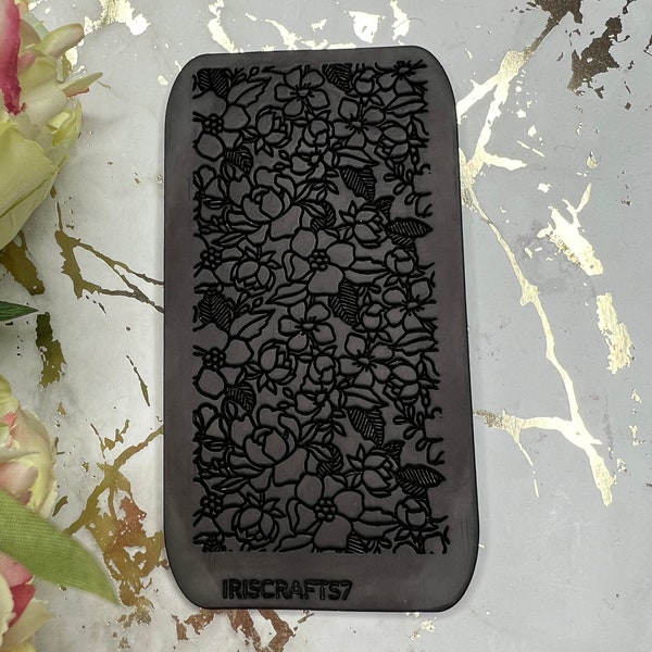 Polymer clay texture mat flowers 1| Rubber texture mat| Floral texture| Clay tools| Jewellery tools