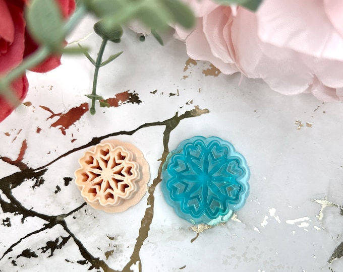 Clay cutters Snowflake 7| Polymer clay cutters| Christmas earrings| Clay tools