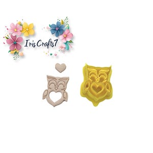 Owl Polymer Clay Cutter: 3D Printed Ceramic Tool