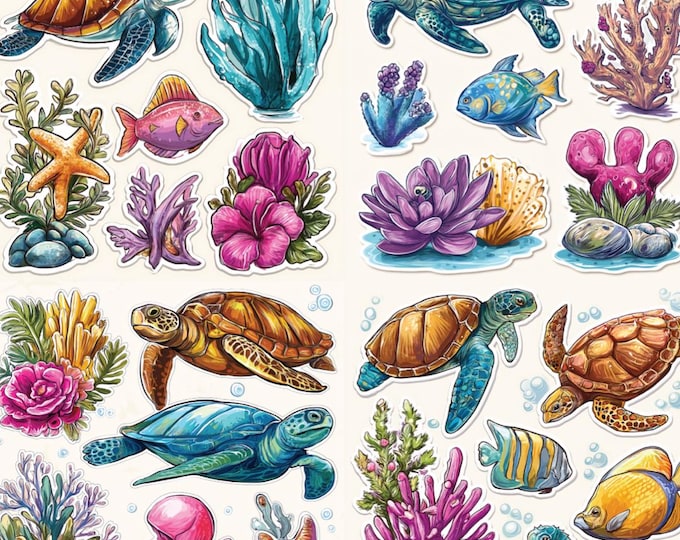Sea image transfer paper -Clay transfer paper - Clay tools - Magic transfer paper