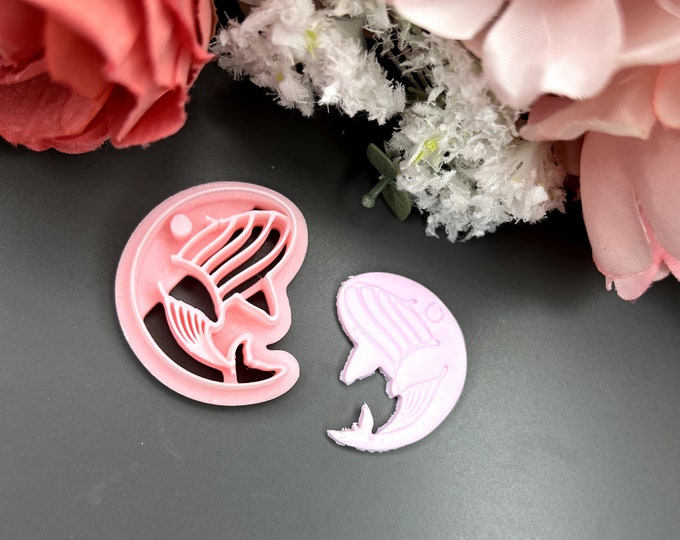 Whale 2 Clay Cutter| Silver Clay| Polymer Clay Cutters| Clay Tools