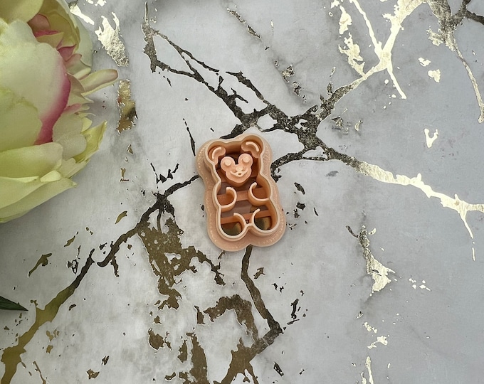 Gummy bear polymer clay cutter