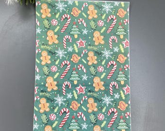 Gingerbread Polymer Clay Transfer: Water Soluble Paper