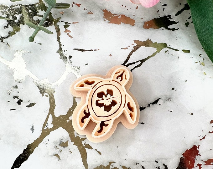 Turtle 3 polymer clay cutter