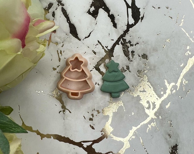 Christmas tree 1 polymer clay cutters / earrings cutters