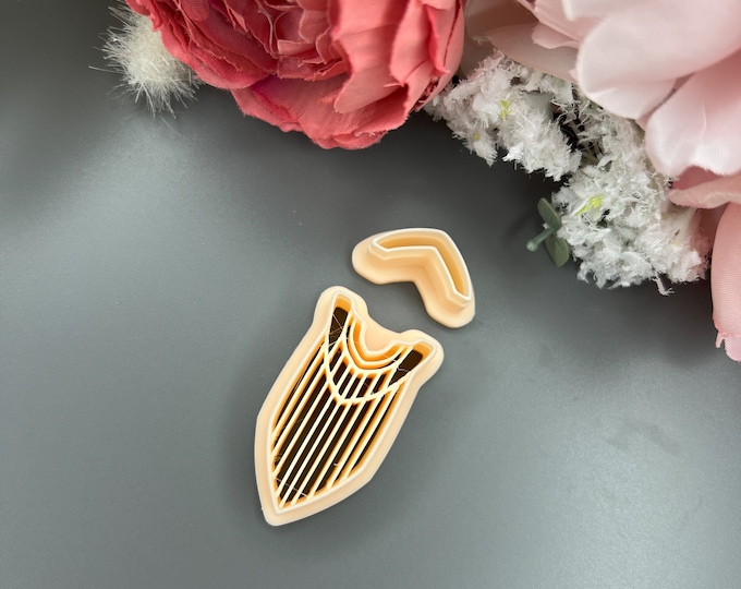 Boho Macrame 2 Clay Cutter_ Earring making_ Ceramic tools_ Polymer clay cutters_ Silver clay