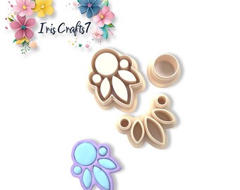 Bezel no. 3 Polymer Clay Cutter for Earring Making, 3D Printed Craft Tool