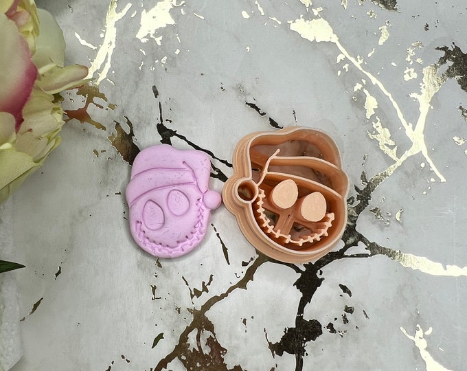 Santa J polymer clay cutter / christmas cutters / earrings cutters