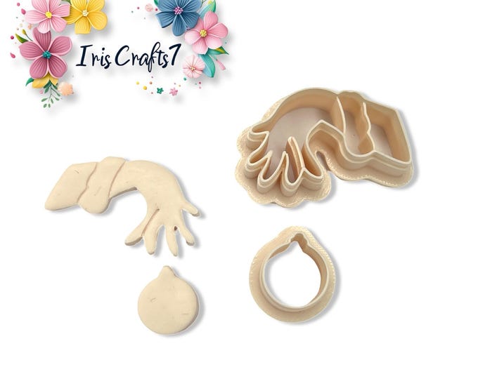 Grinch Hand Polymer Clay Cutter for Christmas Earrings and Jewellery Making, Craft Tools