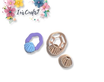 Coral Combo 3 Polymer Clay Cutter Set Ocean Earrings Tool