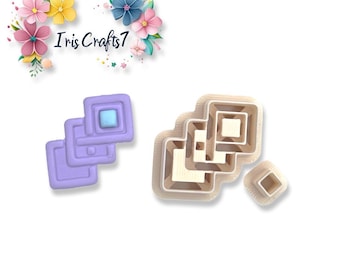 Strata Earring 2 Polymer Clay Cutter: Jewelry Making Tool