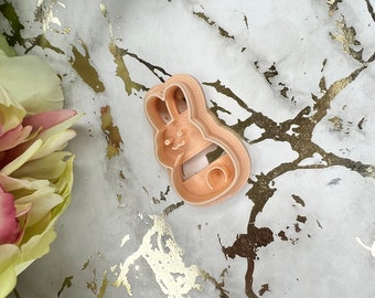 Bunny 8 Polymer Clay Cutters - Cute Rabbit Shaped Craft Tool for Clay, Fondant & DIY Projects