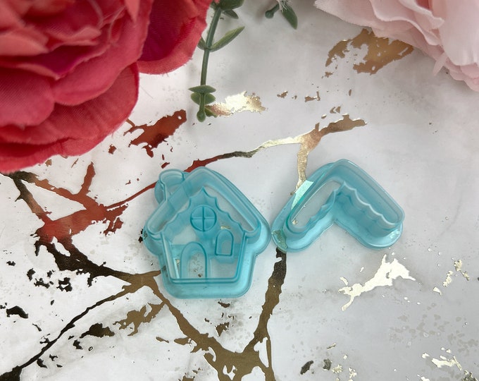 Clay Cutters Gingerbread House 1 – Polymer Clay Cutters for Christmas Crafts & Earring Making Tools