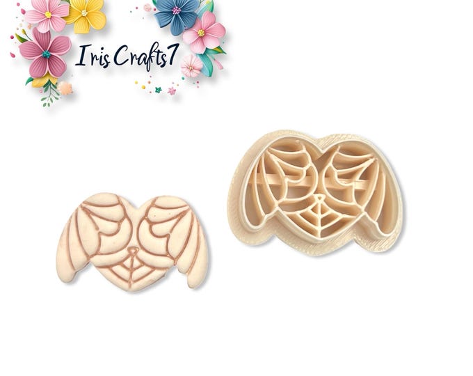 Butterfly Butt Heart Polymer Clay Cutter for Earrings Jewelry Tool