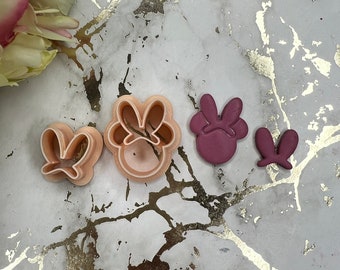 Polymer Clay Cutter Cute Mouse Bunny Shape Mold for DIY Crafts & Miniatures Tool Gift