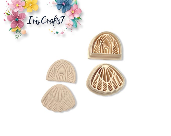 Boho Arch and Fan Polymer Clay Cutter Set – Intricate Clay Tools for Earring Making & Handmade Jewellery Crafts