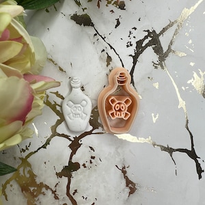 Halloween poison polymer clay cutter/earrings cutters