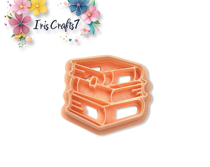 Polymer Clay Cutters Stacked Books – Earring Tools for Readers, Handmade Jewellery