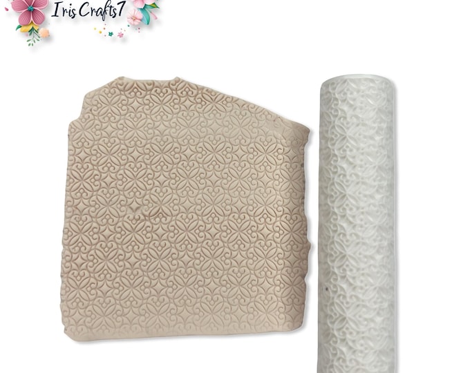 Stained Glass Texture Roller No.1 Polymer Clay Earrings Tool