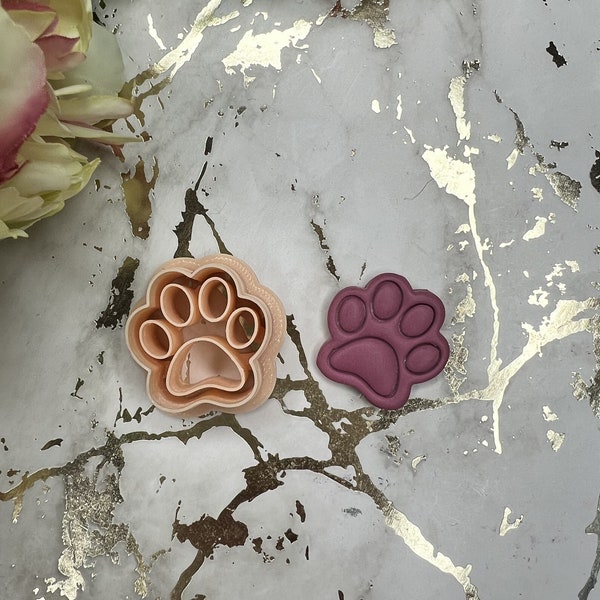 Dog paw polymer clay cutter| clay cutters | Ceramic cutters | Polymer clay tools |Jewellery tools | Earring making